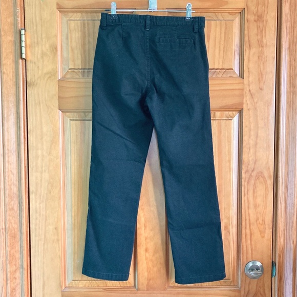 Boy’s size 10 Old Navy black straight leg dress pants with adjustable waist - Picture 2 of 7